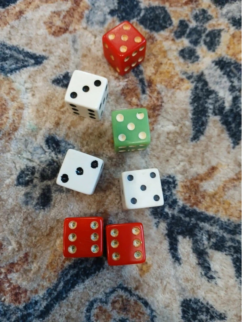 Old vintage dice